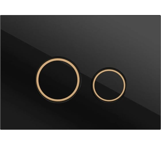 Изображение товара Кнопка Cersanit TWINS для LINK PRO/VECTOR/LINK/HI-TEC пластик, черный матовый с рамкой 63534