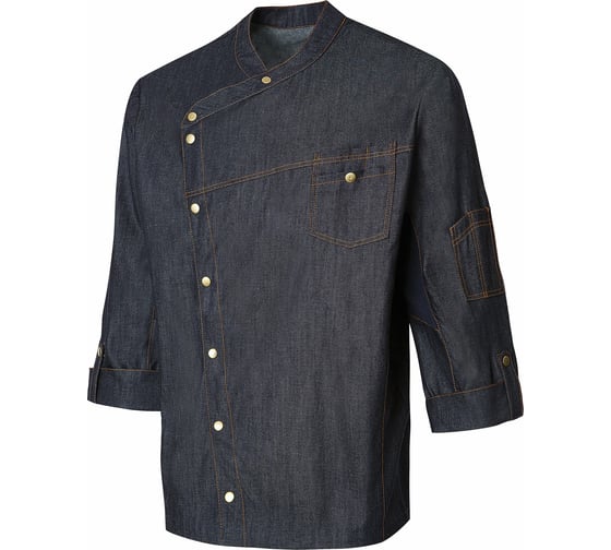 Изображение товара Поварской мужской китель СОЮЗСПЕЦОДЕЖДА РИСТРЕТТО ШЕФ, джинс, темно-синий, р. 52-54 2000000179391