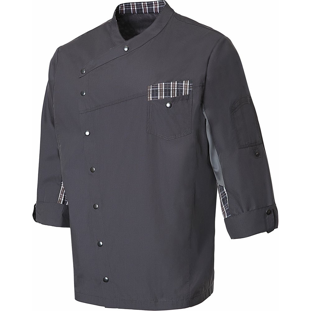 Изображение товара Поварской мужской китель СОЮЗСПЕЦОДЕЖДА РИСТРЕТТО ШЕФ Лайт графит размер 60-62
