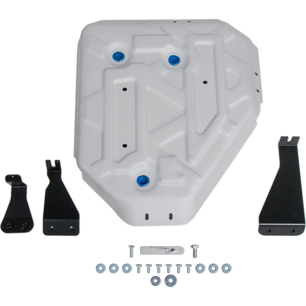 Изображение товара Защита топливного бака и комплект крепежа Rival для Hyundai Tucson 2021- алюминий