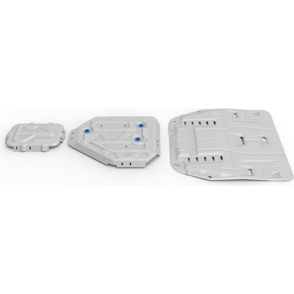 Изображение товара Комплект защит картер + КПП + топливный бак + редуктор Rival для Kia, алюминий K333.2390.1