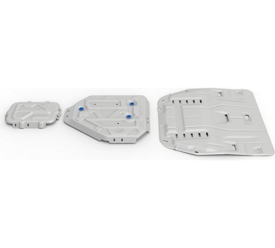 Изображение товара Комплект защит картер + КПП + топливный бак + редуктор Rival для Kia, алюминий K333.2390.1