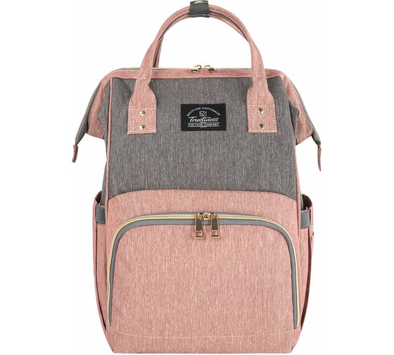 Изображение товара Рюкзак для мамы BRAUBERG MOMMY с ковриком, крепления на коляску, термокарманы, серый/бордовый, 40x26x17см, 270821