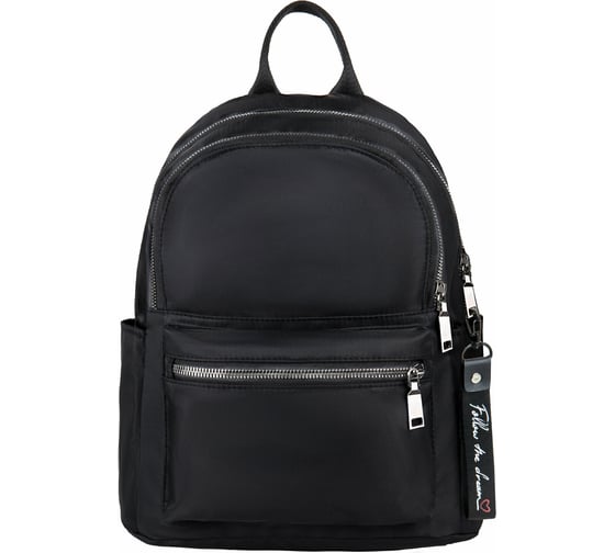 Изображение товара Женский рюкзак BRAUBERG PODIUM, 2 отделения, нейлон, черный, 33x24x13см, 270816
