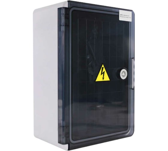 Изображение товара Пластиковый корпус с монтажной панелью KRZMI ЩМПпл прозрачная дверь 320x220x130 IP65 4651117991345