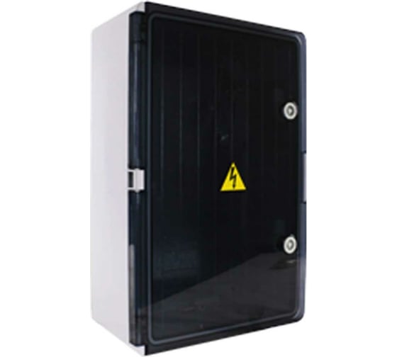 Изображение товара Пластиковый корпус с монтажной панелью KRZMI ЩМПпл прозрачная дверь 370x325x150 IP65 4651117990188