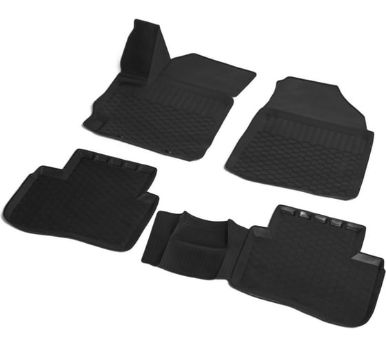 Изображение товара Коврики в салон Rival для Geely Atlas Pro 2021-н.в., с крепежом, 4 части 11905001