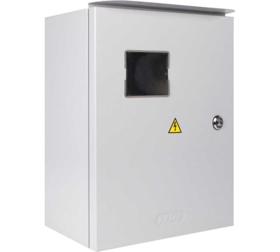 Изображение товара Корпус с монтажной панелью KRZMI ЩМП 370x325x180 окно козырек IP55 4651117990850