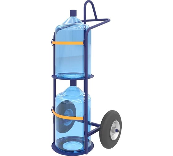 Изображение товара Тележка для перевозки 2-х баллонов воды RUSKLAD ВД 2 пневмо