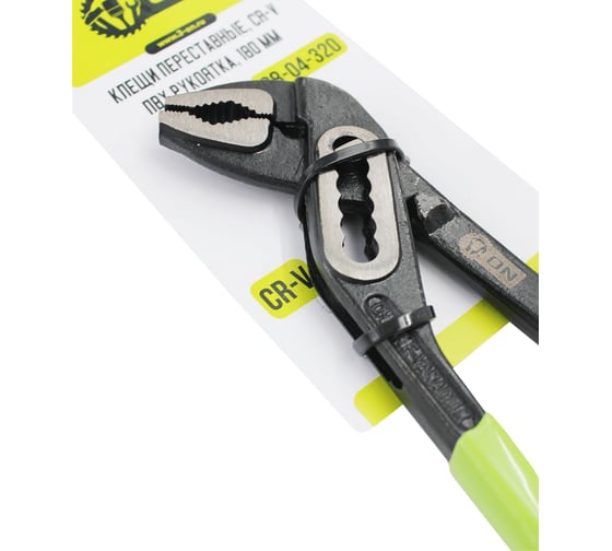 Изображение товара Переставные клещи On 200мм, Cr-V, ПВХ рукоятка 08-04-320