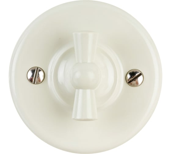 Изображение товара Выключатель Bironi 1кл., пластик, цвет Слоновая кость B1-200-211