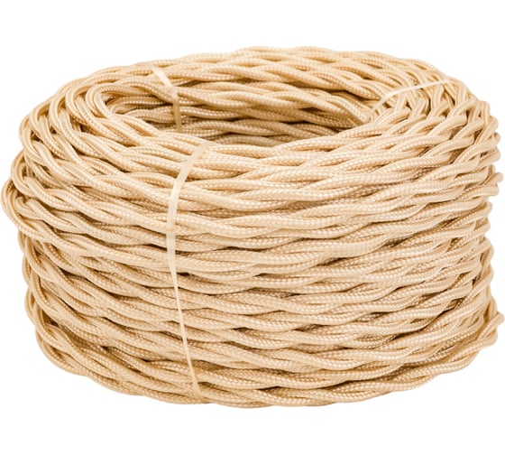 Изображение товара Провод Bironi 2x1,5 Песочное золото (матовый) 50м B1-424-719-50