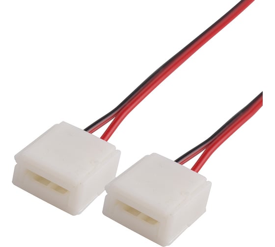 Изображение товара Гибкий соединитель Lamper 2Pin для светодиодных лент 10 мм с влагозащитой, 15 см, 10 шт 144-025