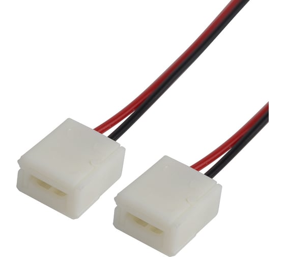 Изображение товара Гибкий соединитель Lamper 2 Pin для светодиодных лент 8 мм с влагозащитой, 15 см, 10 шт 144-023