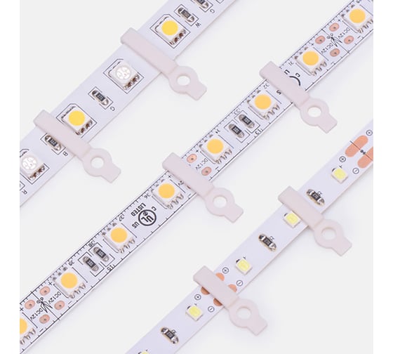 Изображение товара Крепеж монтажный клипса Lamper для светодиодной ленты 10 мм, 50 шт 144-098