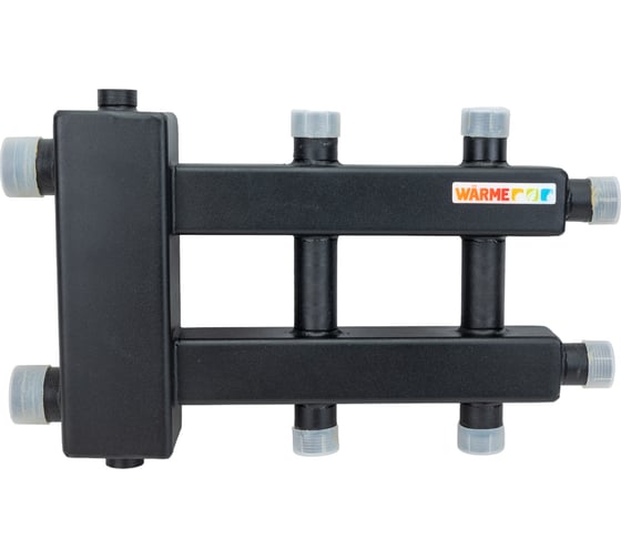 Изображение товара Коллектор Warme с гидрострелкой компактный на 3 контура WKD.R.60.K.1+1+1