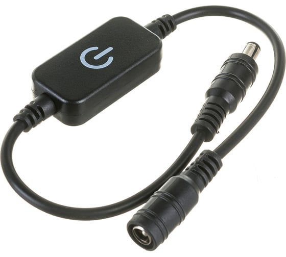 Изображение товара Сенсорный диммер-выключатель Lamper для светодиодной ленты с коннектором DC 5,5x2,1 мм 143-107-1