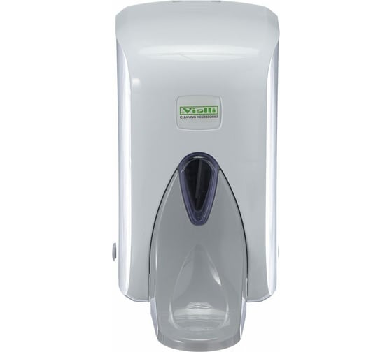 Изображение товара Диспенсер для жидкого мыла Vialli с контейнером и удлиненной кнопкой, 1000 мл, белый S6M