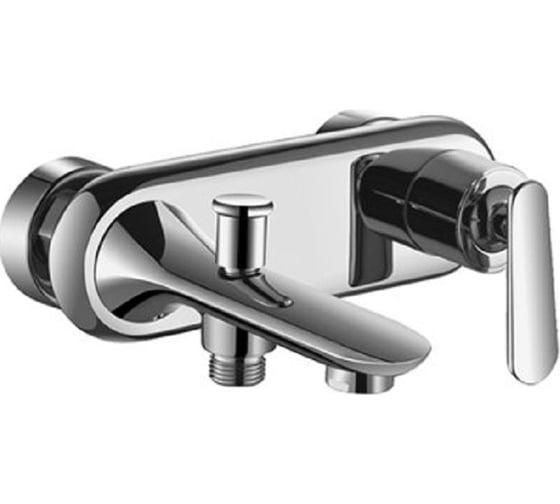 Изображение товара Смеситель для ванны и душа OUTE однорычажный, излив монолитный 120 мм, хром, латунь T4202