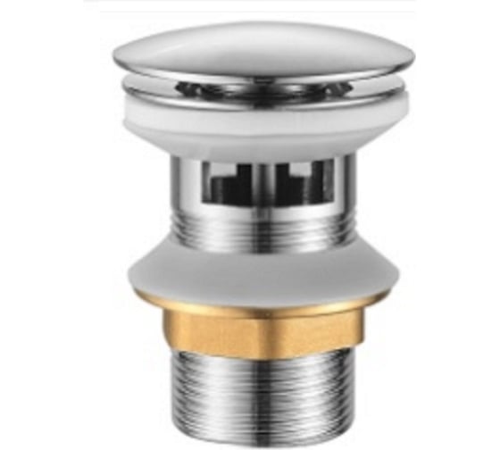 Изображение товара Донный клапан для ванны и душевой кабины OUTE из латуни, с хромовым покрытием TP72-1