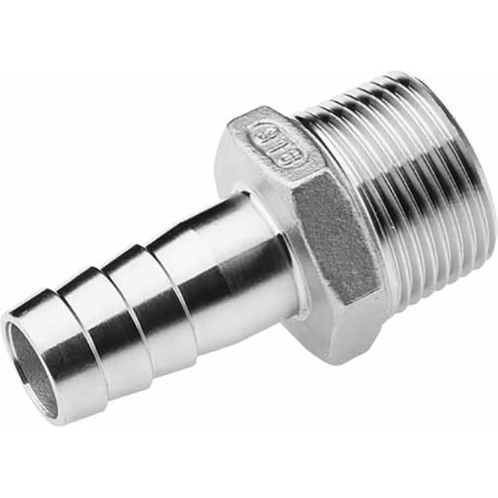 Нержавеющий ниппель для шланга TITAN LOCK соединитель коннектор для шланга и смесителя vodotok 4033 4 x6 l6370