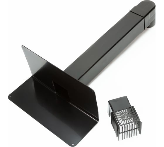 Изображение товара Парапетная воронка для полимер-битумной изоляции с листвоуловителем и отводом Fachmann VC-PP 100x100х650 мм 01.068