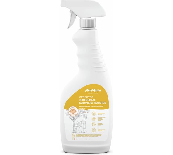 Изображение товара Спрей для мытья кошачьих туалетов MeloMama Мятная вуаль, 0.5 л 50026