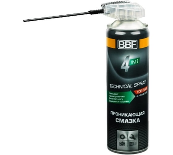 Изображение товара Проникающая смазка BBF 4 в 1, 500 мл, аэрозоль SA - 672