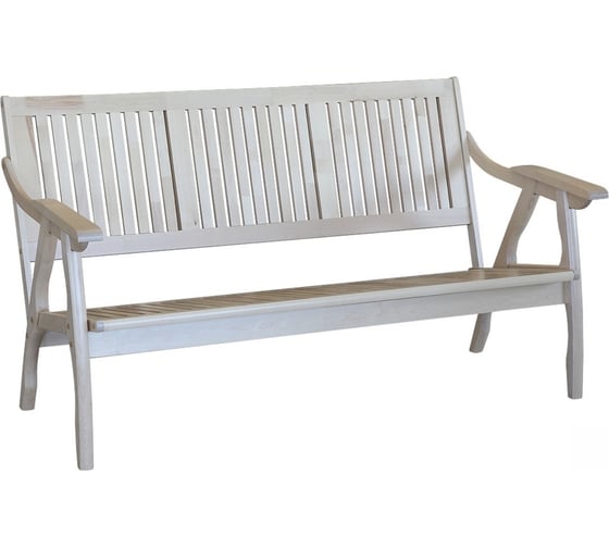 Изображение товара Диван-скамья Мебелик Массив решетка, каркас снег 7757