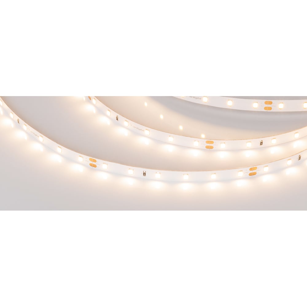 Изображение товара Светодиодная лента Arlight RT-A60 8мм 24V Warm3000 50м для декоративного и общего освещения