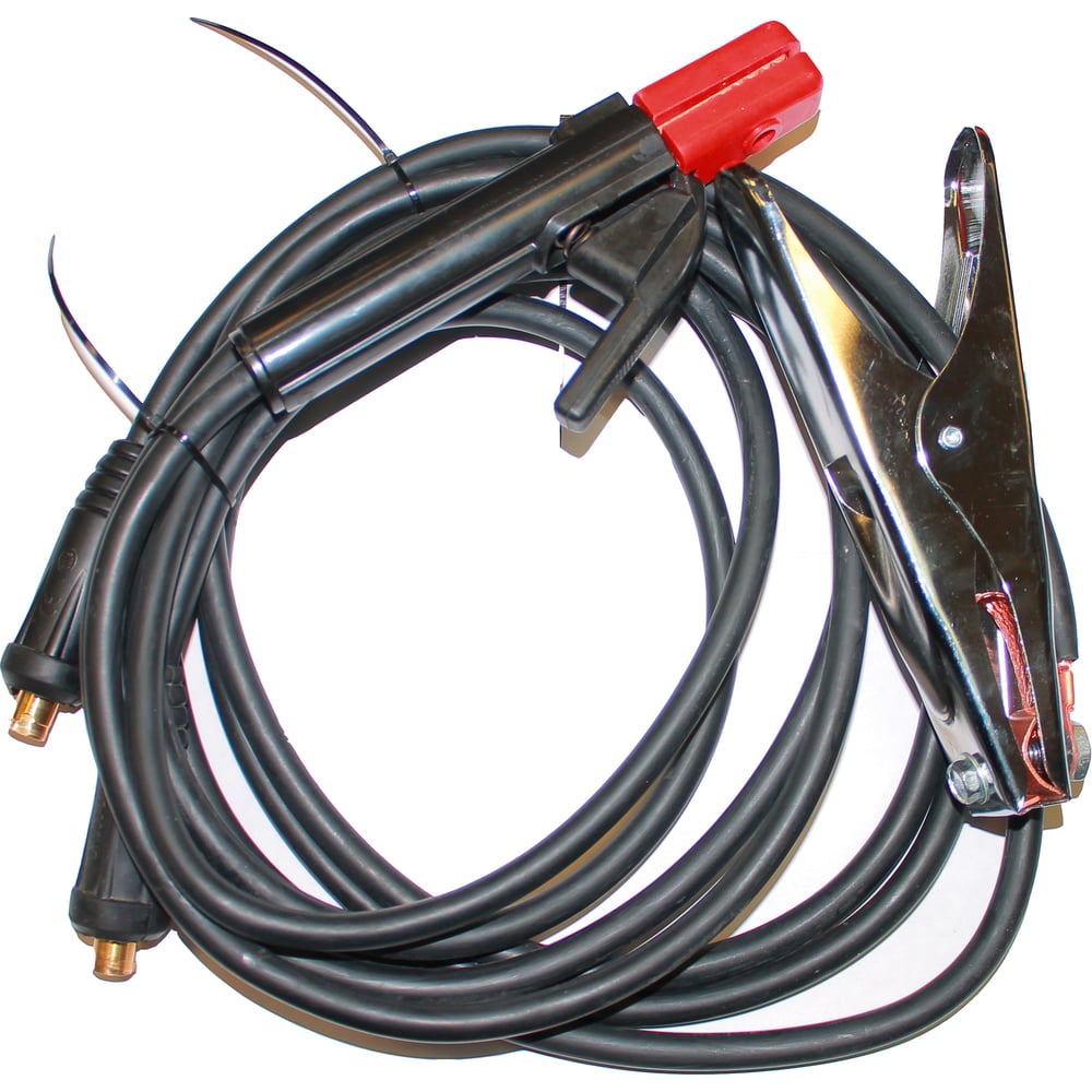 Набор сварочных кабелей СВАРТОН комплект сварочных кабелей optima 20 2004040 200 а 4 4 м тип разъема 10 25