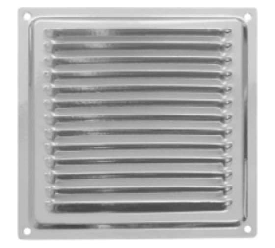 Изображение товара Решетка вентиляционная 150x150 мм, хром Домарт 171098
