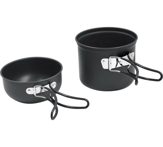 Изображение товара Котелок с крышкой-миской из анодированного алюминия Forester MOBILE 0.5л/1л MC-5