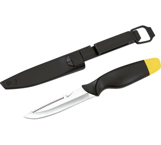 Изображение товара Нож рыбака с ручкой-поплавком Forester MOBILE в пластиковом чехле, на клипсе MT-8