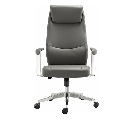 Изображение товара Офисное кресло BRABIX PREMIUM Jazz EX-757, синхромеханизм, алюминий, экокожа, серое 532490