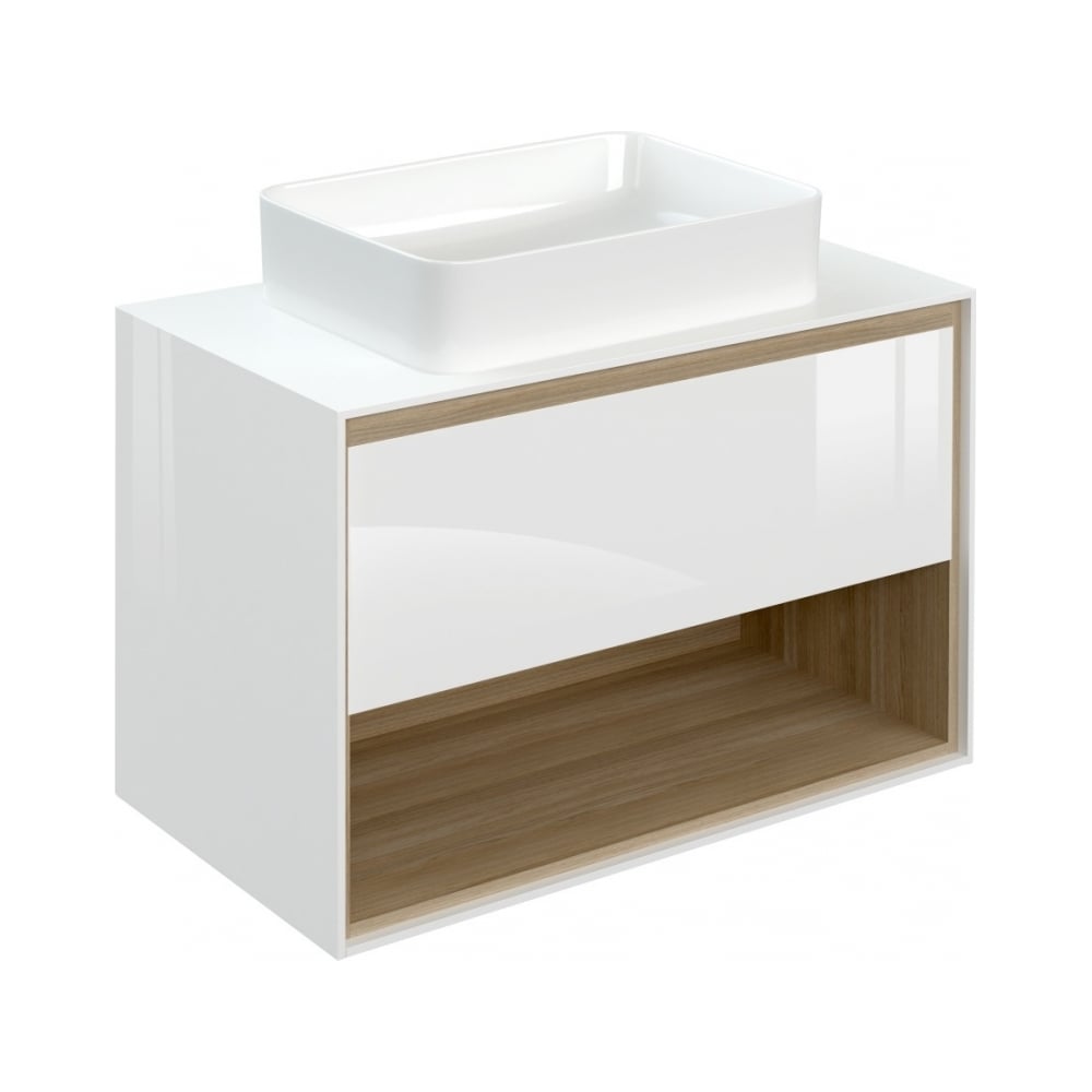 Изображение товара Тумба Cersanit LOUNA 80 со столешницей SP-SZ-LOU80-BL/Wh