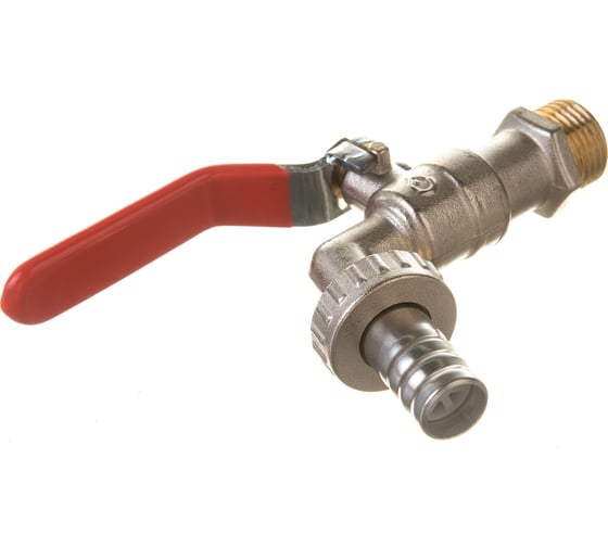 Изображение товара Водозаборный кран AV Engineering со штуцером 1/2" никелированный AVE166012