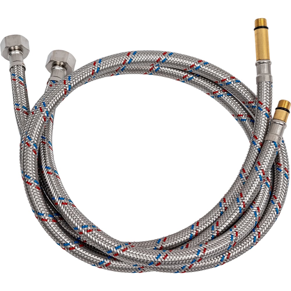 Изображение товара Комплект гибкой водопроводной подводки AV Engineering 1м М10 1/2 дюйма