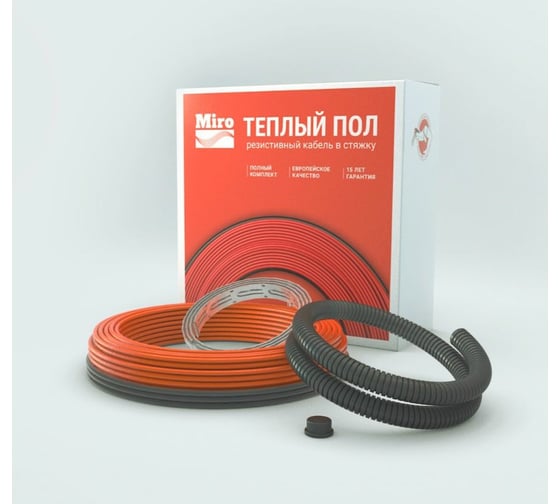 Изображение товара Теплый пол Miro (кабель в плиточный клей 20 Вт/м) 1800 Вт 2467