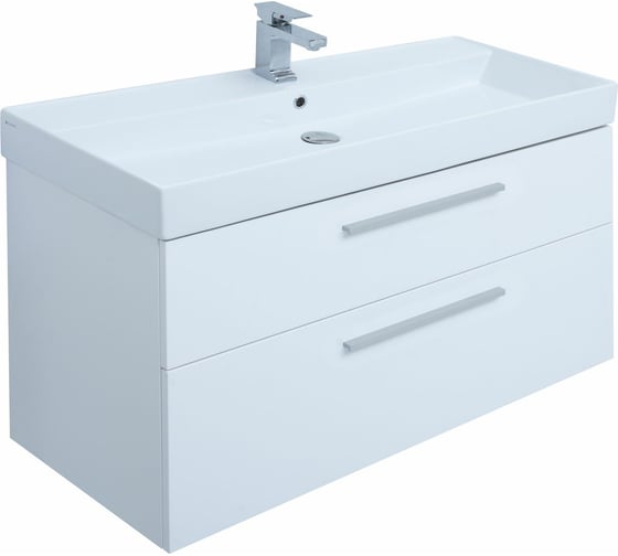 Изображение товара Тумба Aquanet Nova 100 белый глянец 00249922