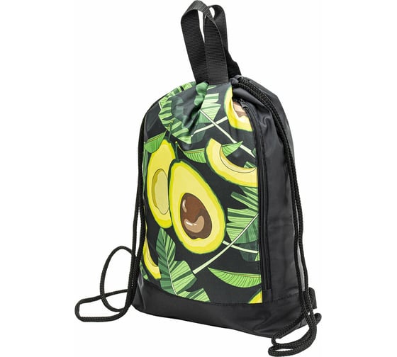 Изображение товара Мешок для обуви с ручками ЮНЛАНДИЯ Fresh боковой карман на молнии, 46x36 см 271063