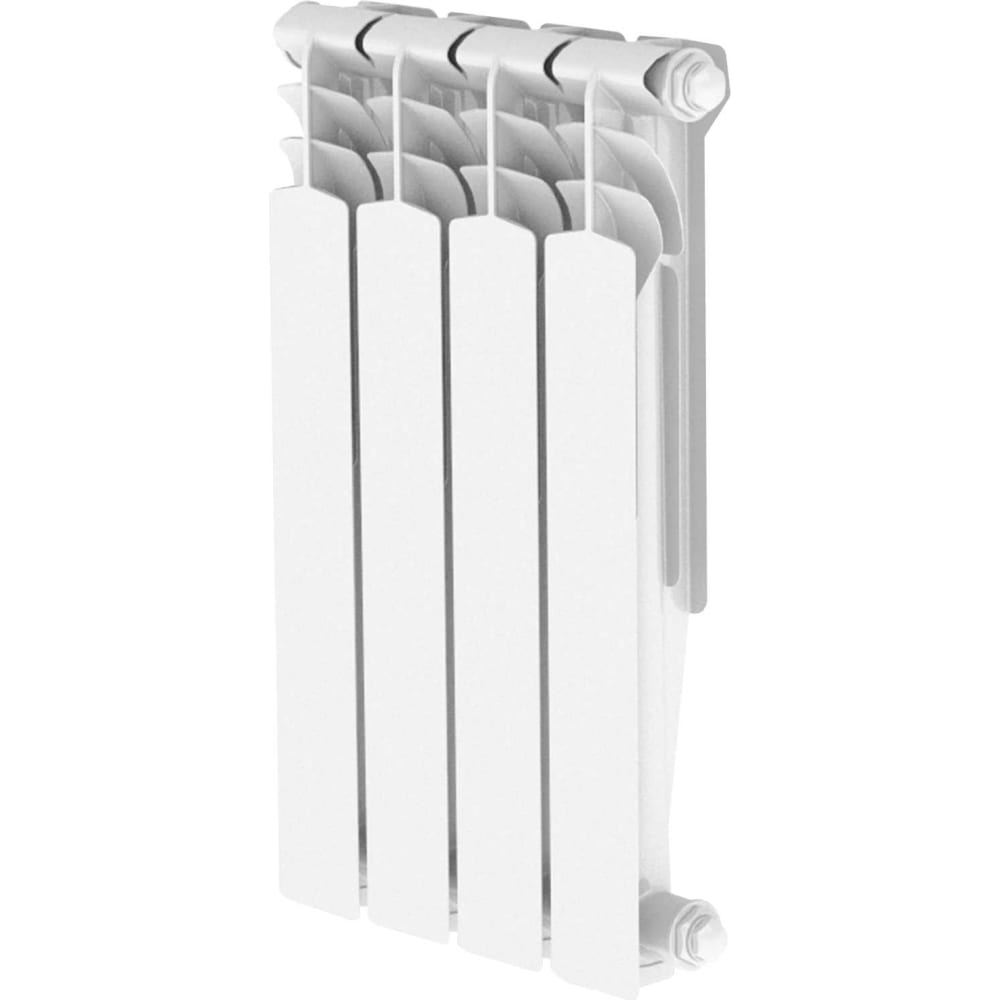 Алюминиевый радиатор отопления НРЗ, цвет белый 4603335720559 серия Оптима - фото 1