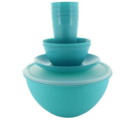 Изображение товара Набор для пикника Ангора в миске с крышкой, 4 персоны А8650