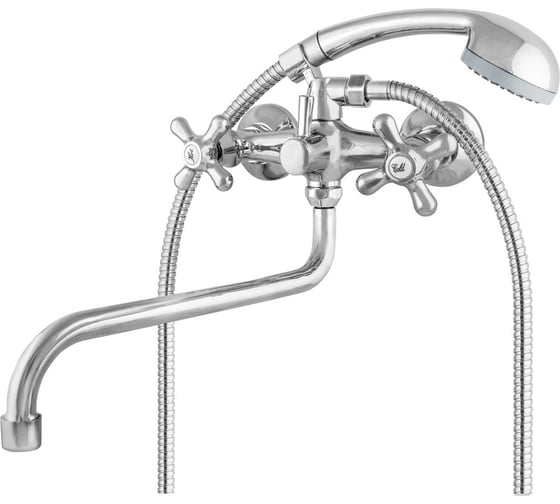 Изображение товара Двуручный смеситель для ванны Klip 707 S-излив 300 мм, с аксессуарами тов-205557