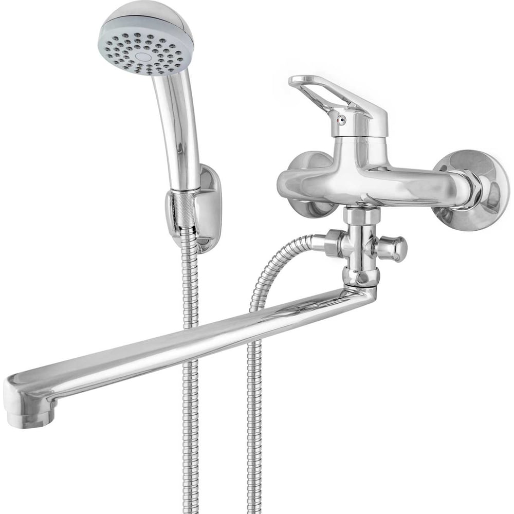 Изображение товара Одноручный смеситель для ванны Klip 807 L-излив 300 мм, с аксессуарами тов-205563