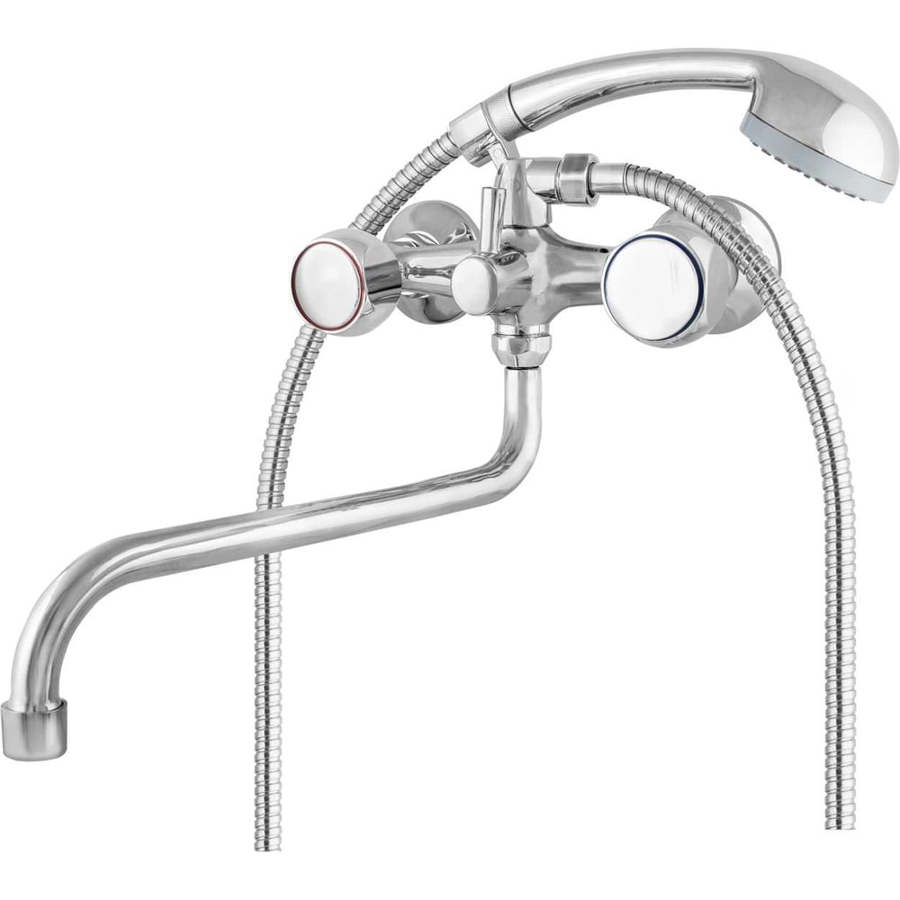 Изображение товара Двуручный смеситель для ванны Klip 717 S-излив 300 мм современный стиль