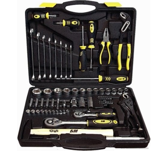 Изображение товара Набор инструмента БМ 1/2'' DR 1/4'' DR CrV 72 предмета 970072