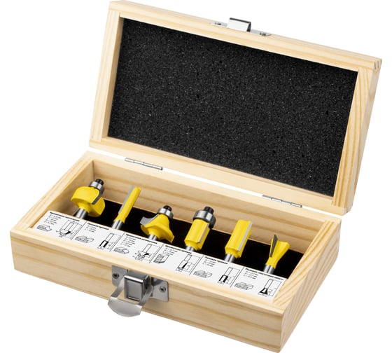 Изображение товара Набор фрез KMC 6/6 6 шт Kolner 8101100019