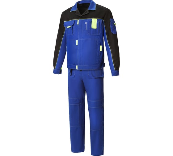 Изображение товара Костюм СОЮЗСПЕЦОДЕЖДА Профессионал-2 василек/черный/лимон, р. 44-46, рост 170-176 2000000019833