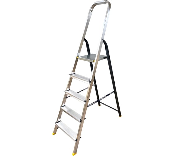 Изображение товара Комбинированная усиленная стремянка Алюмет 5 ступени Серия АМS7805